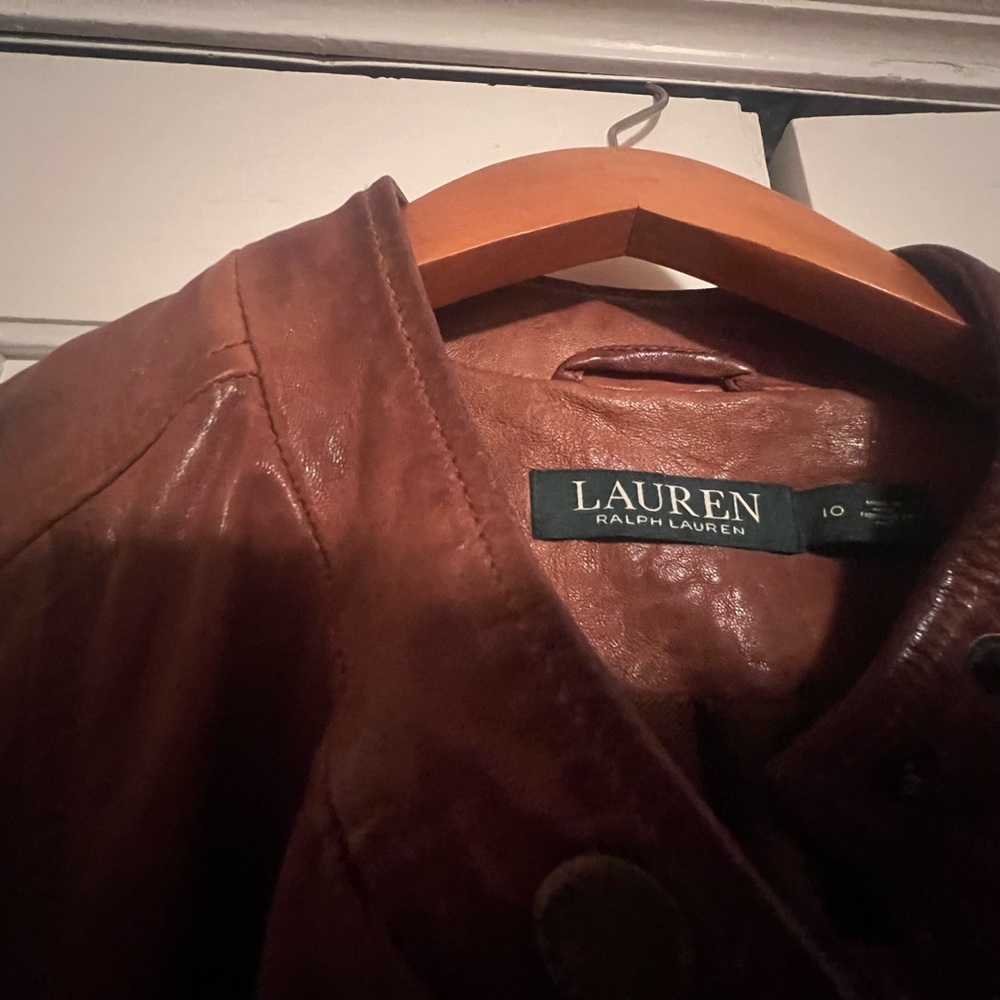 EUC Lauren Ralph Lauren beautiful leather jacket.